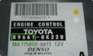 Toyota Part Number 2